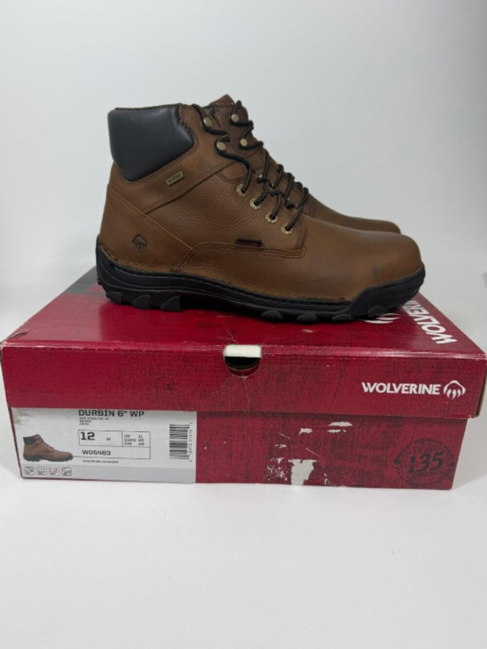 Wolverine W05483 12.0M Mens Durbin Boot Brown, 6 in. - Size 12 Medium